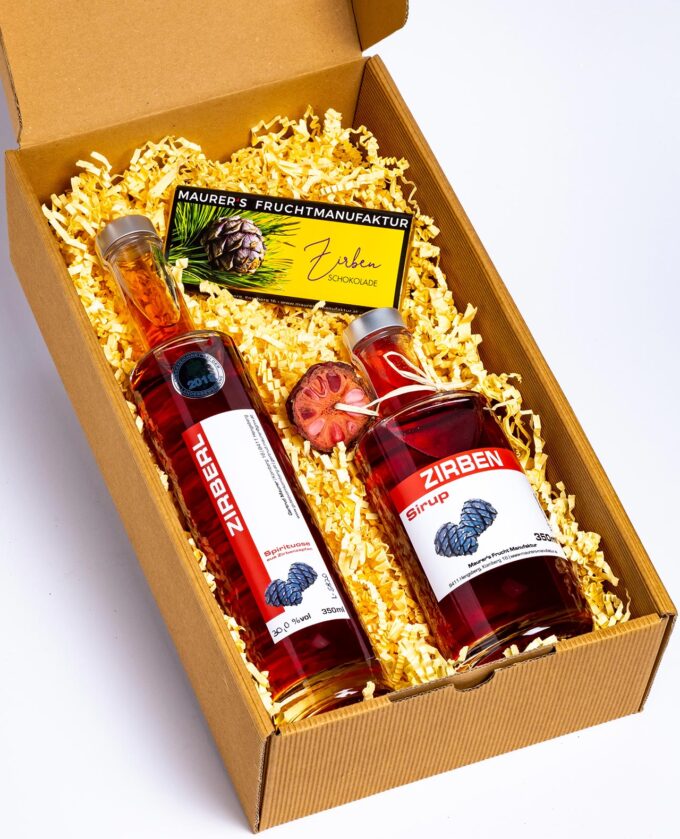Zirbe süß-herb Geschenk-Set