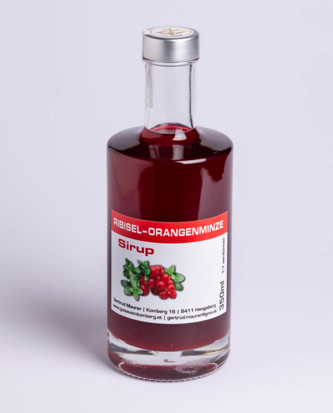 Ribisel-Orangenminze Sirup